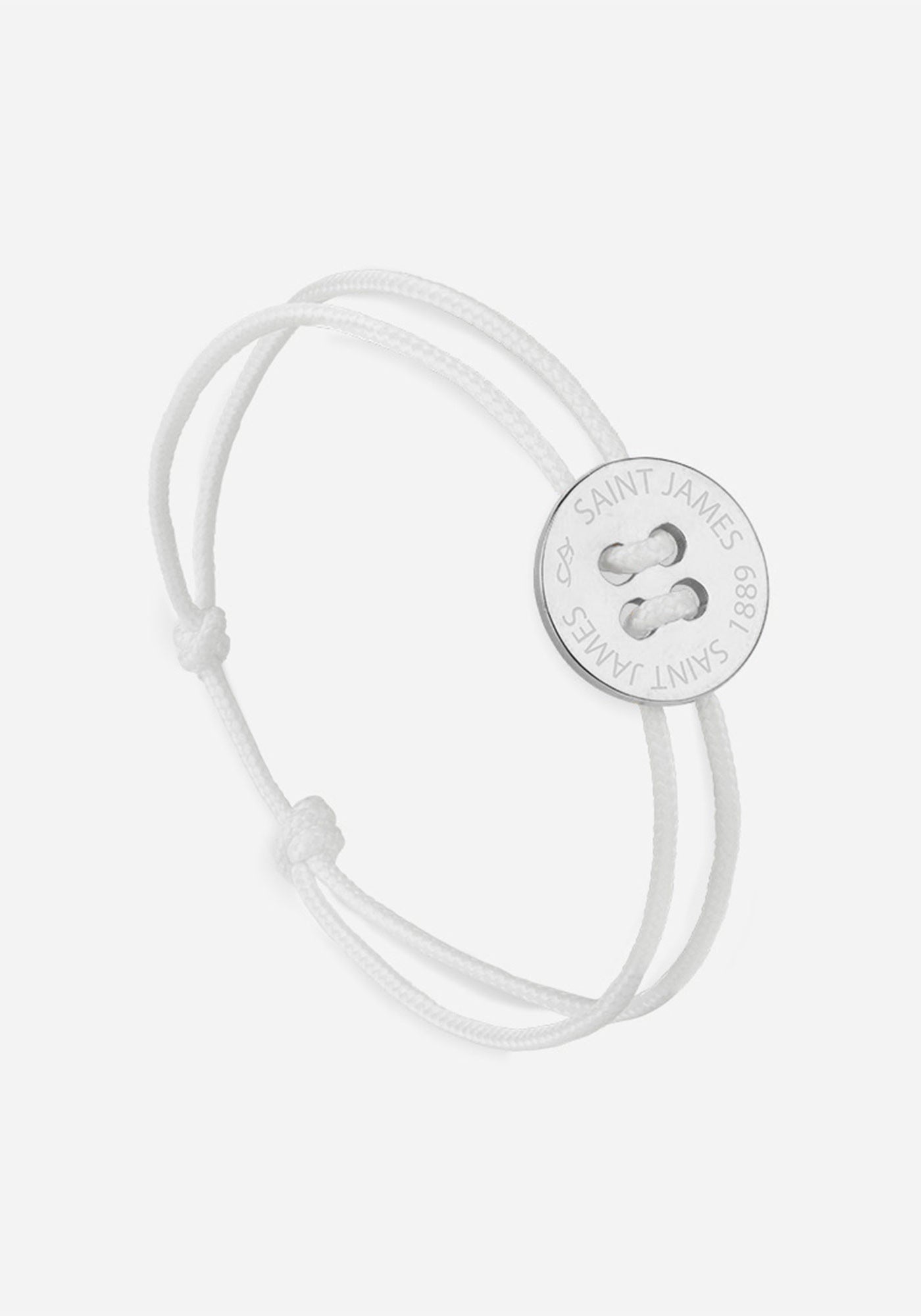 Bracelet Bouton x Le Vent à la Française (ARGENT/BLANC)