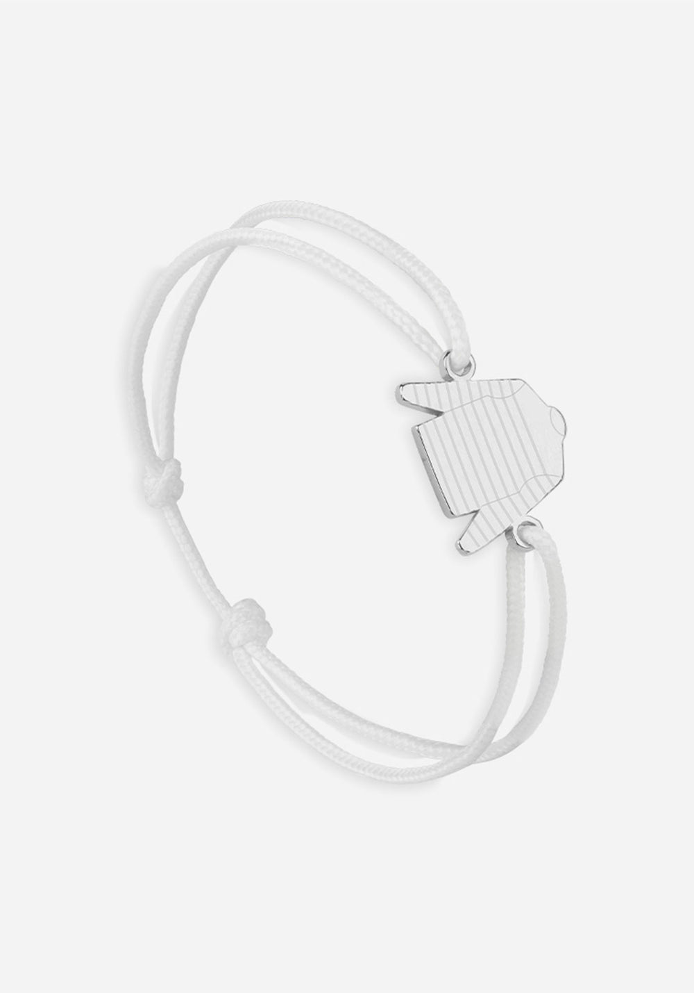 Bracelet Marinière x Le Vent à la Française (ARGENT/BLANC)