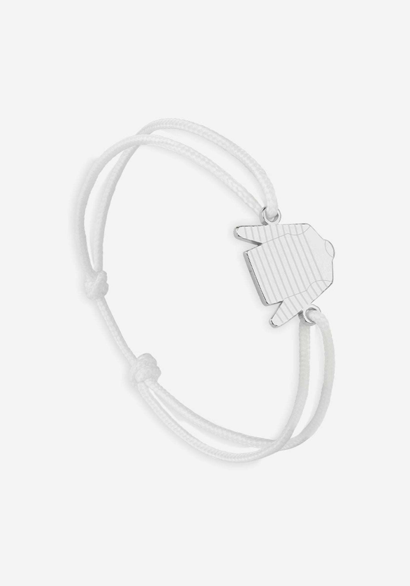 Bracelet Marinière x Le Vent à la Française (ARGENT/BLANC)