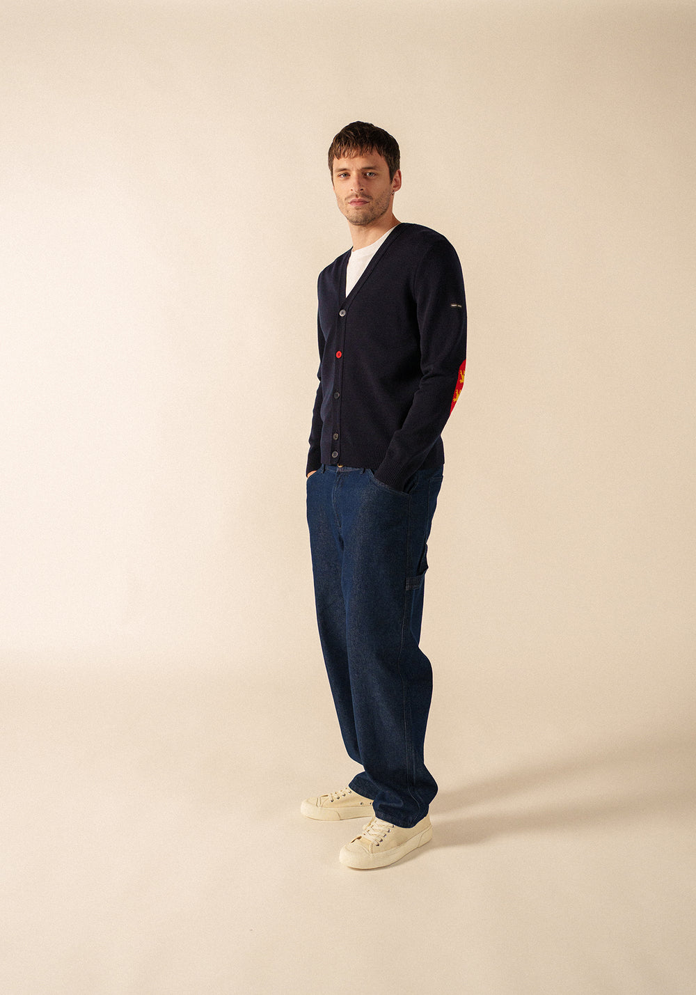 Cardigan coudières (NAVY/NORMANDIE)