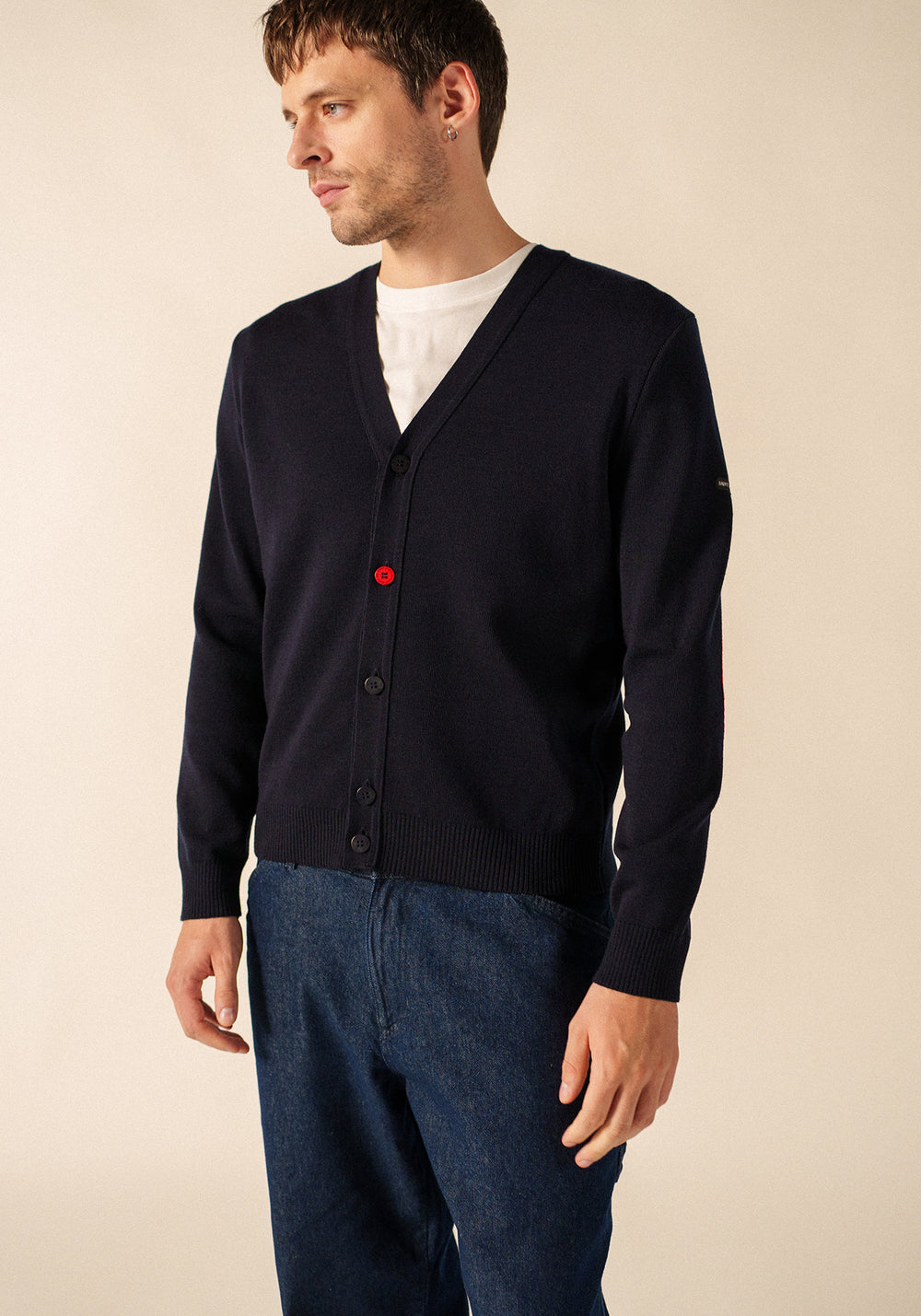 Cardigan coudières (NAVY/NORMANDIE)