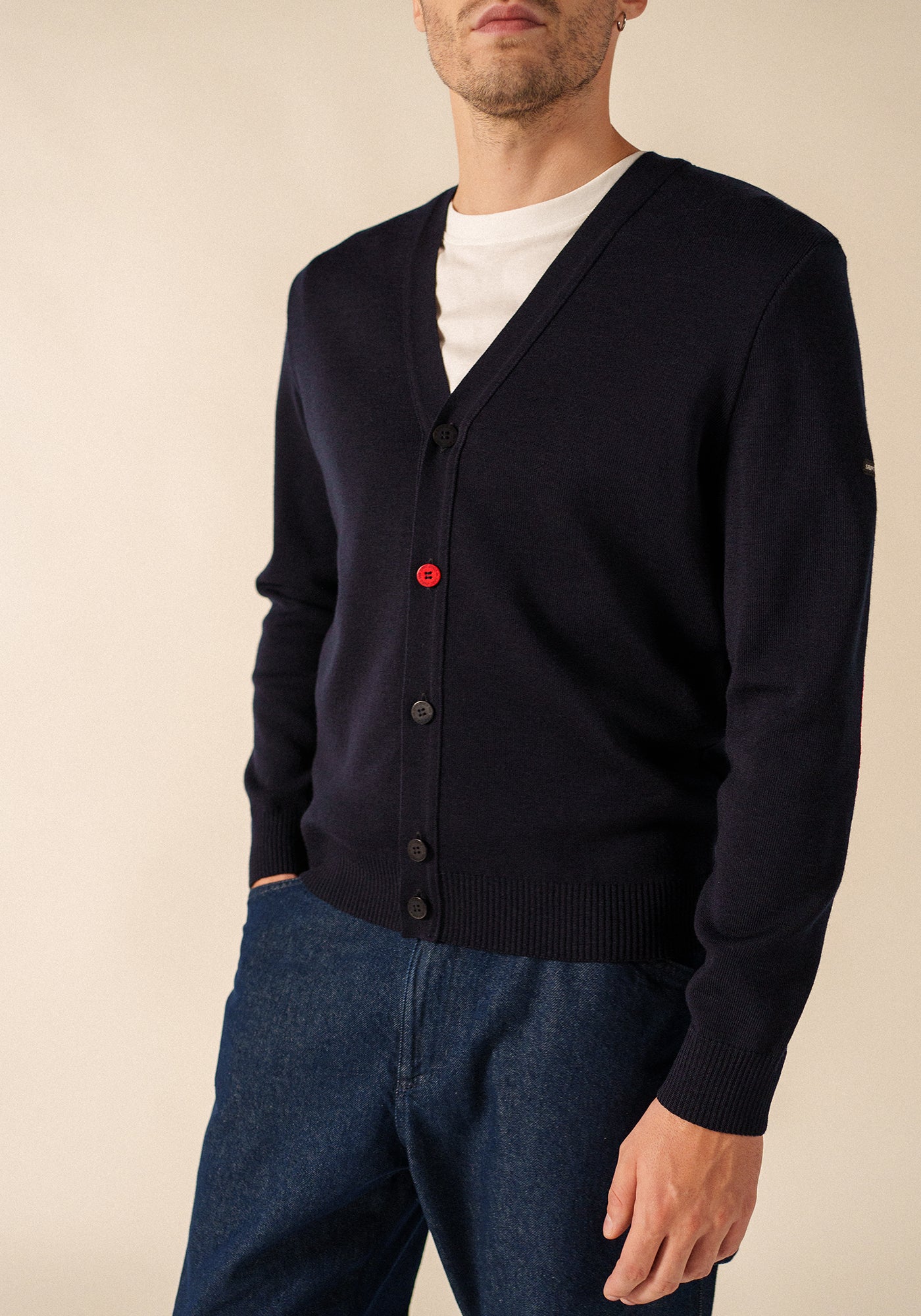 Cardigan coudières (NAVY/NORMANDIE)