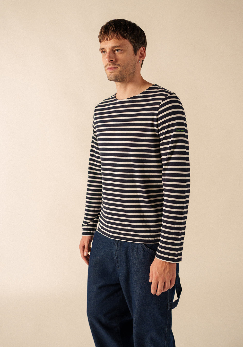 Marinière Minquiers Phospho - en coton (NAVY/PHOSPHORESCENT)