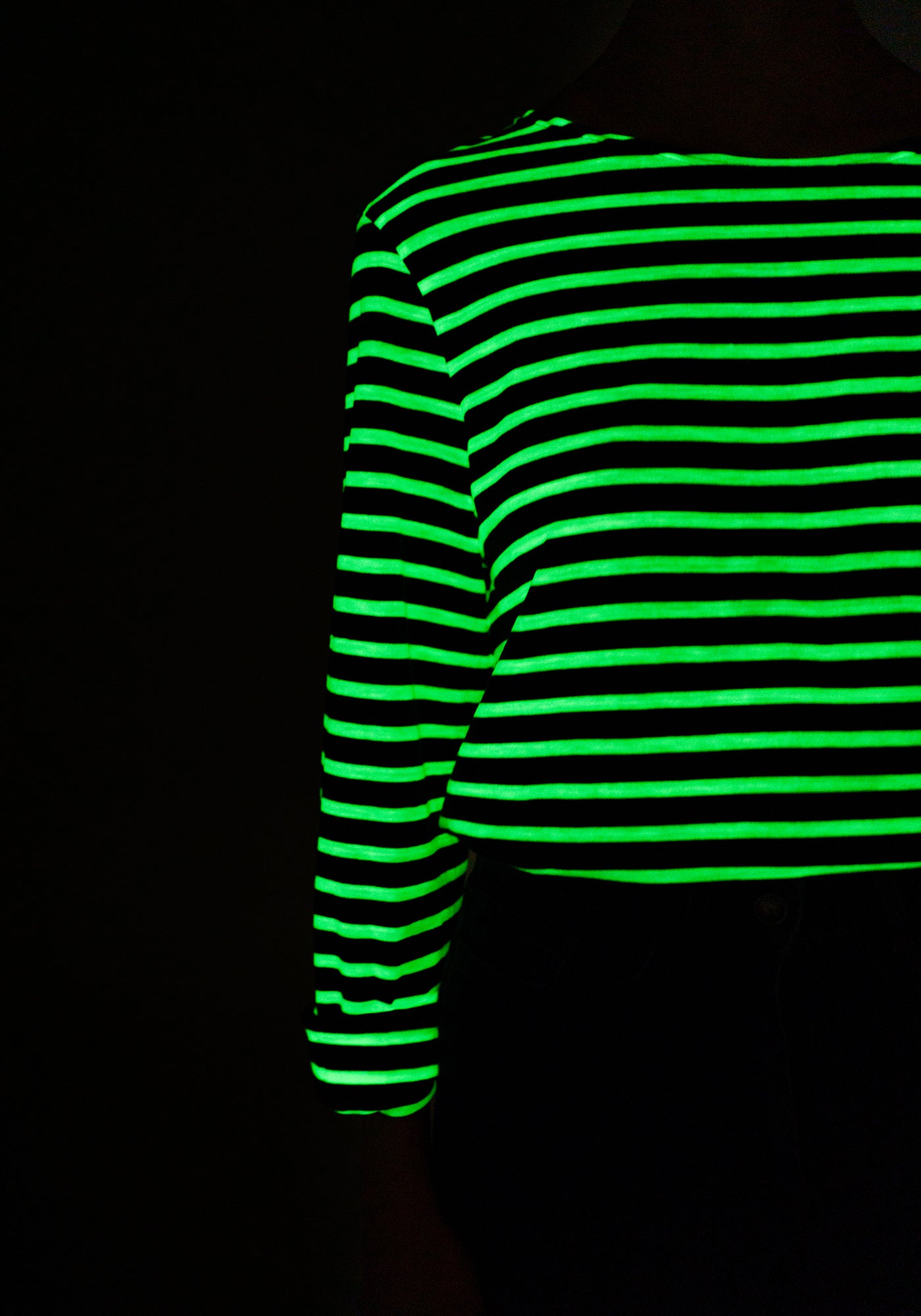 Marinière Minquiers Phospho - en coton (NAVY/PHOSPHORESCENT)