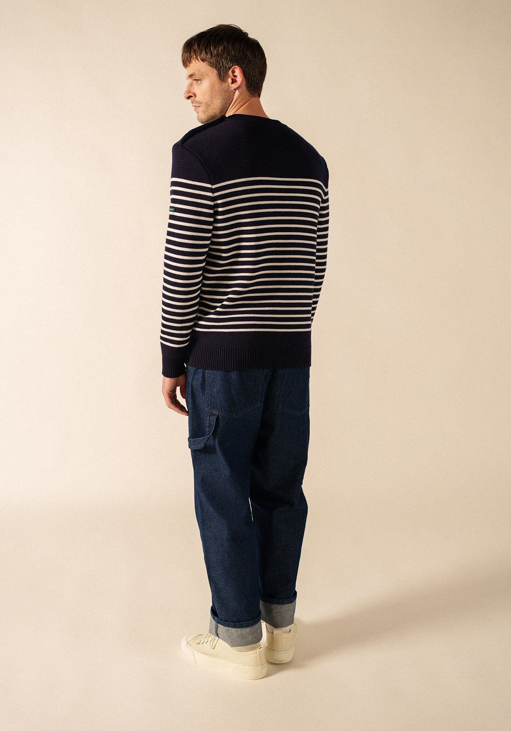 Pull marin Binic Phospho - en laine (MARINE/PHOSPHORESCENT)
