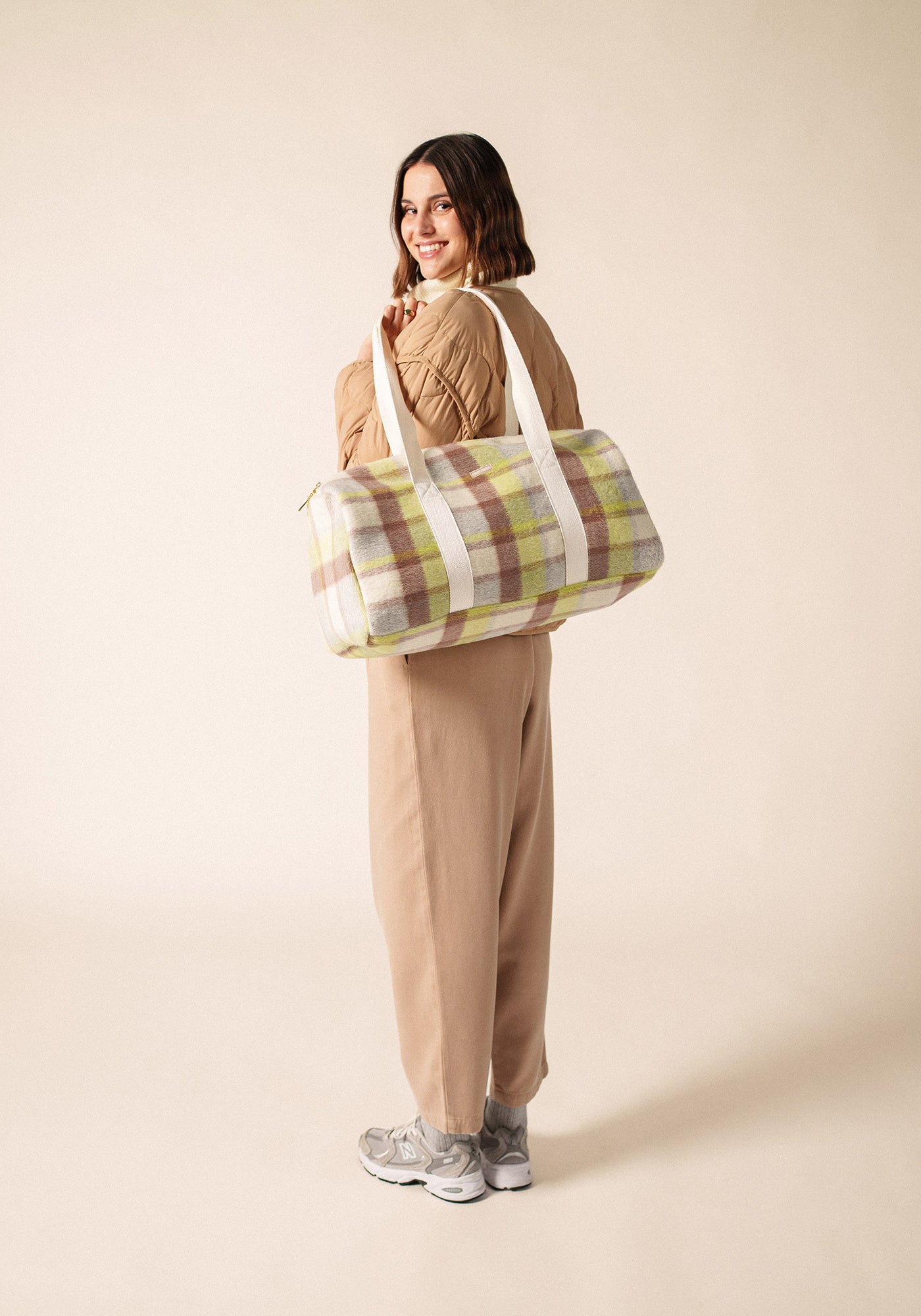Sac drap de laine (BLANC D'HIVER/BEIGE/AUBE)