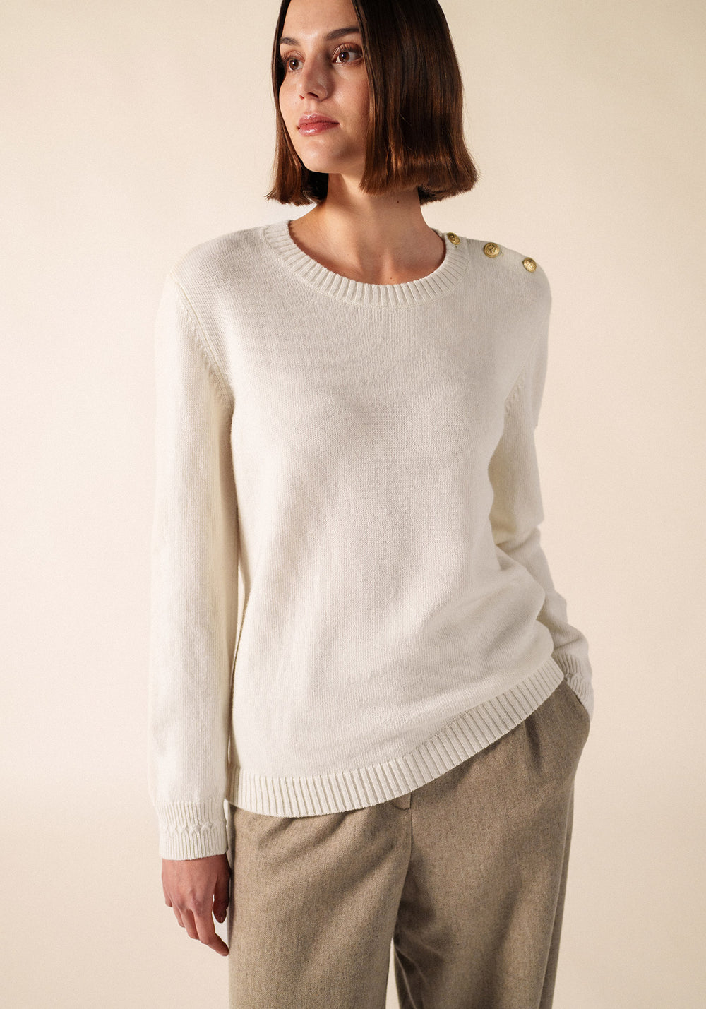 Pull Talmine (BLANC D'HIVER)