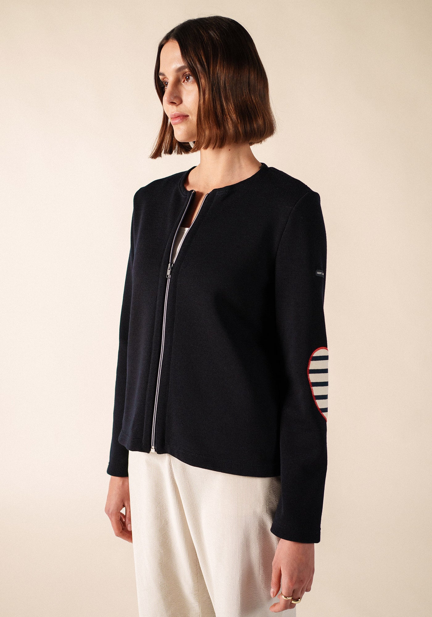 Gilet Vaujany (NAVY/ECRU/TULIPE)