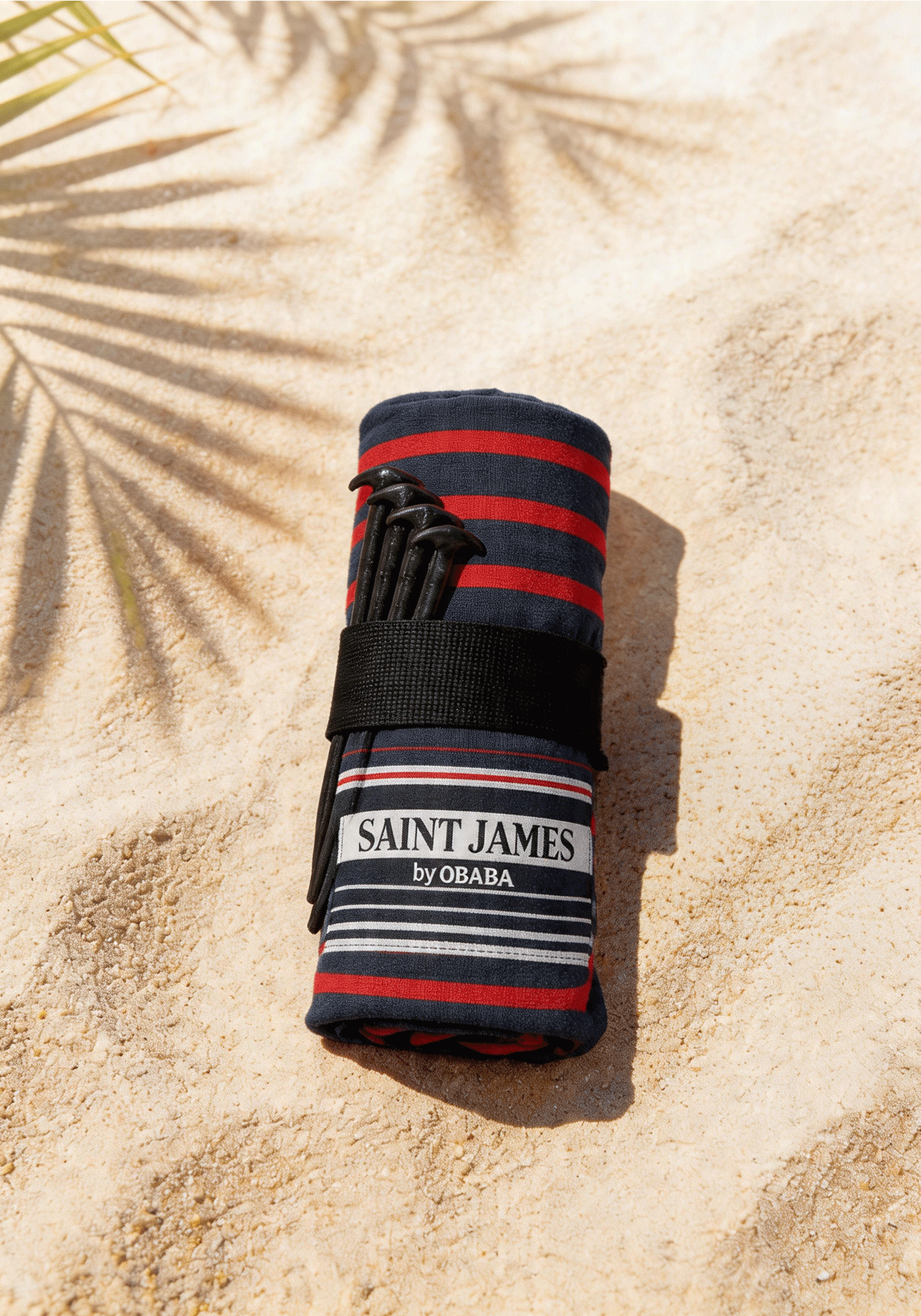 Drap de plage XXL x Obaba (MARINE/TULIPE)