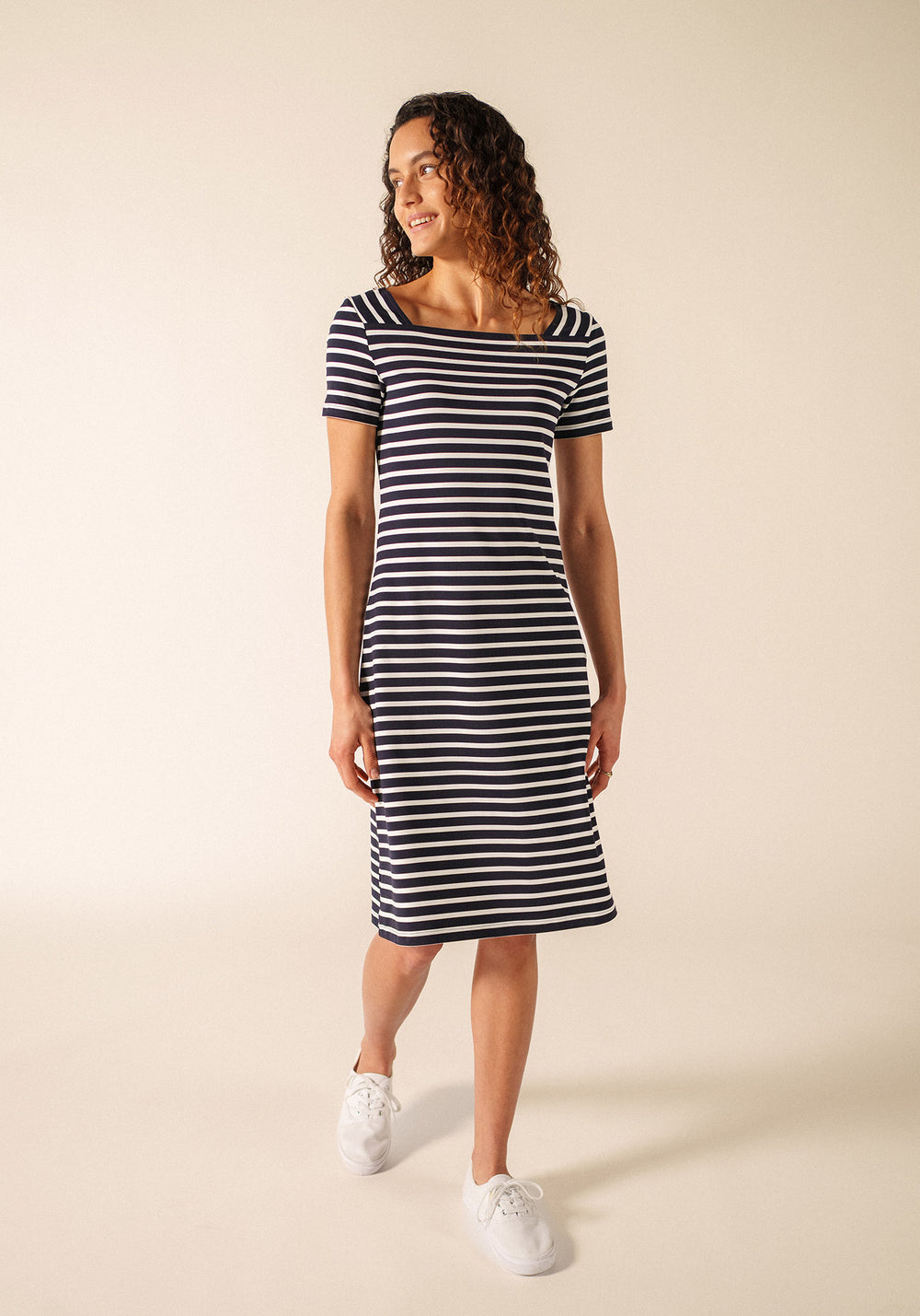 Robe Tolède (NAVY/NEIGE)