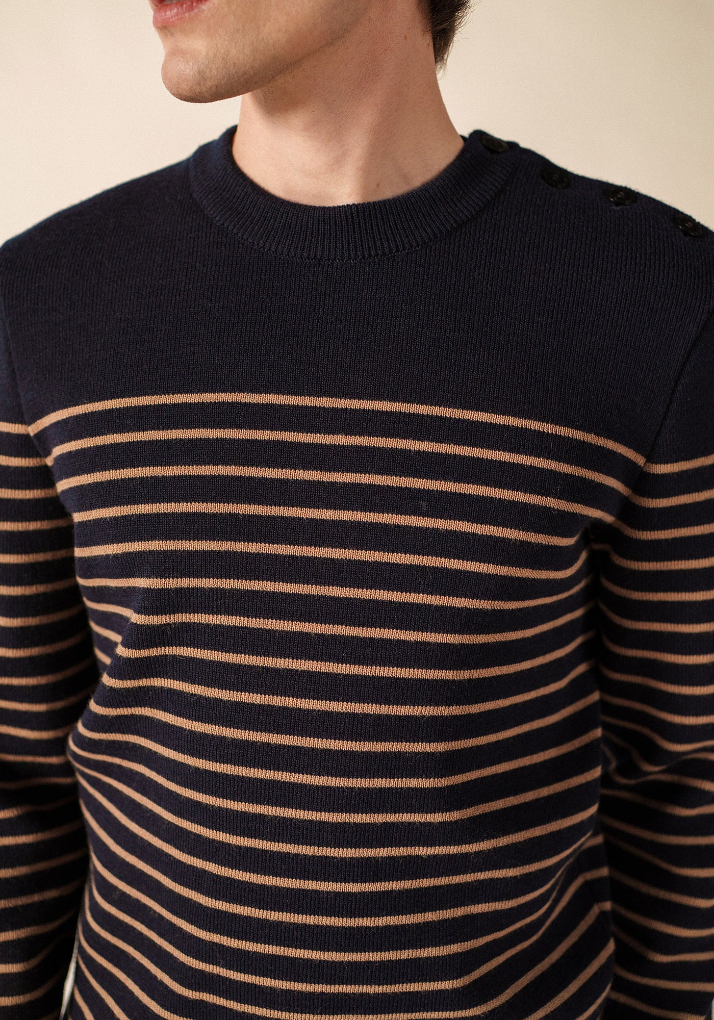 Pull marin Binic (MARINE/BEIGE FONCE)