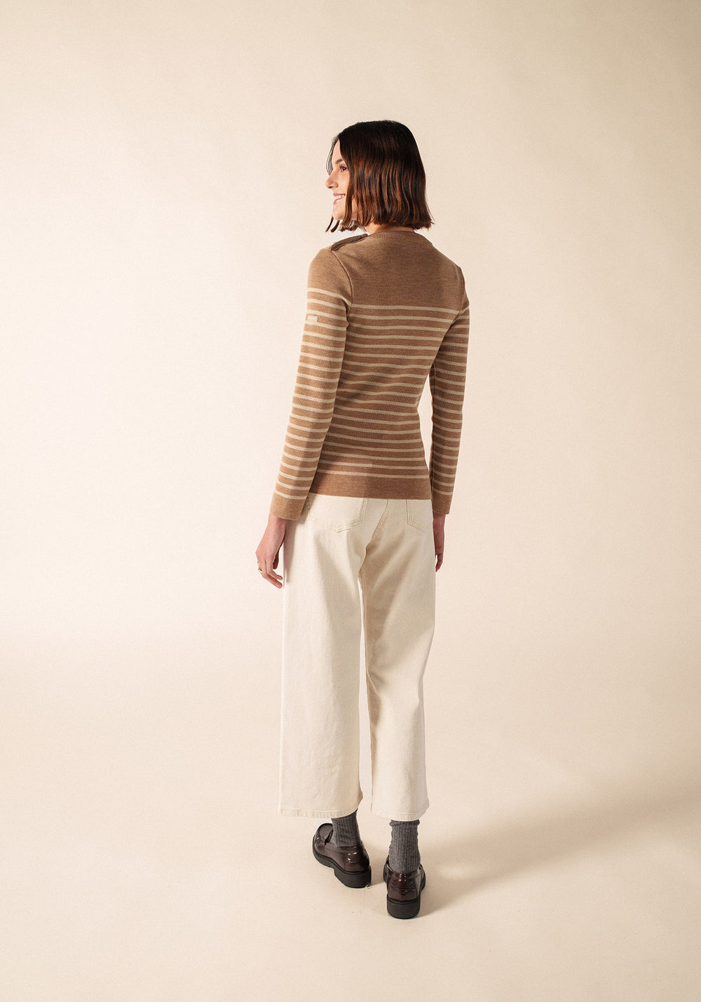 Pull marin Marée (BEIGE FONCE/BEIGE)