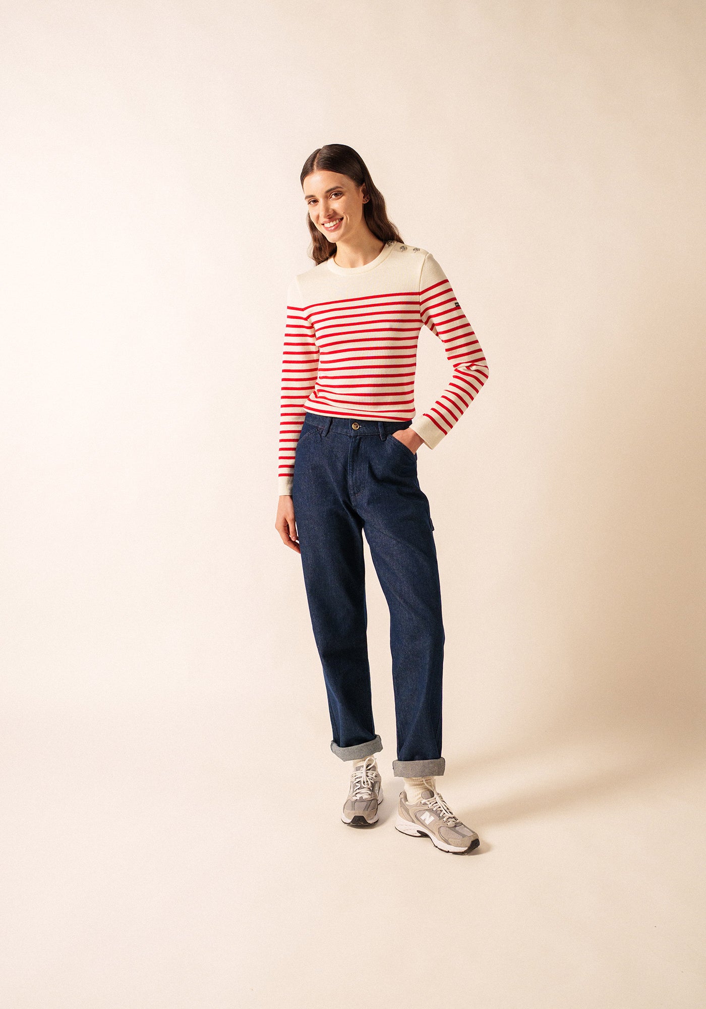 Pull marin Marée (ECUME/TULIPE)