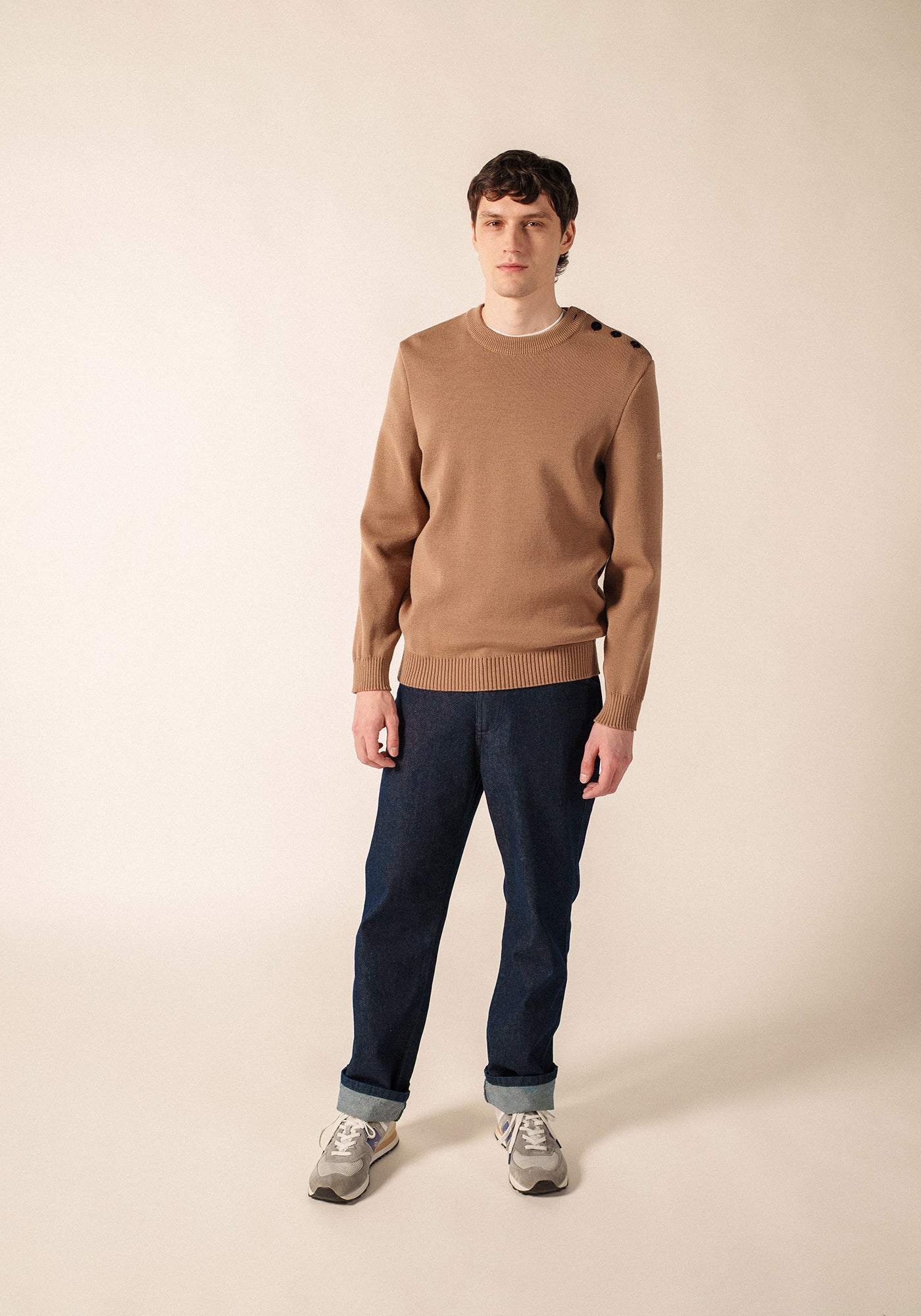 Pull marin Cancale (BEIGE FONCE)