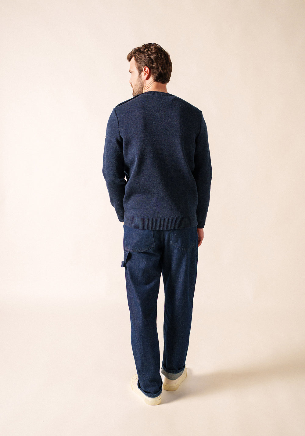 Pull marin Cancale (BLEU CHINE)