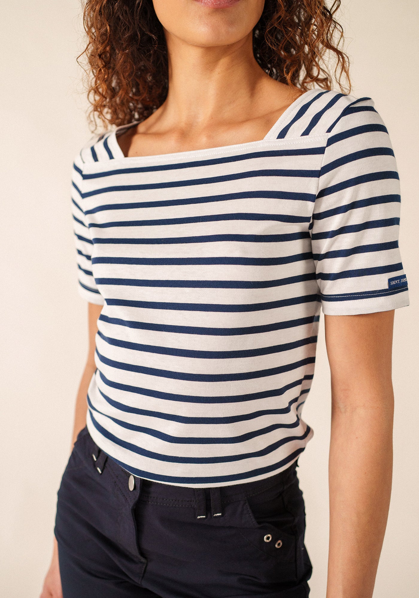 Marinière Pléneuf coton (NEIGE/MARINE)