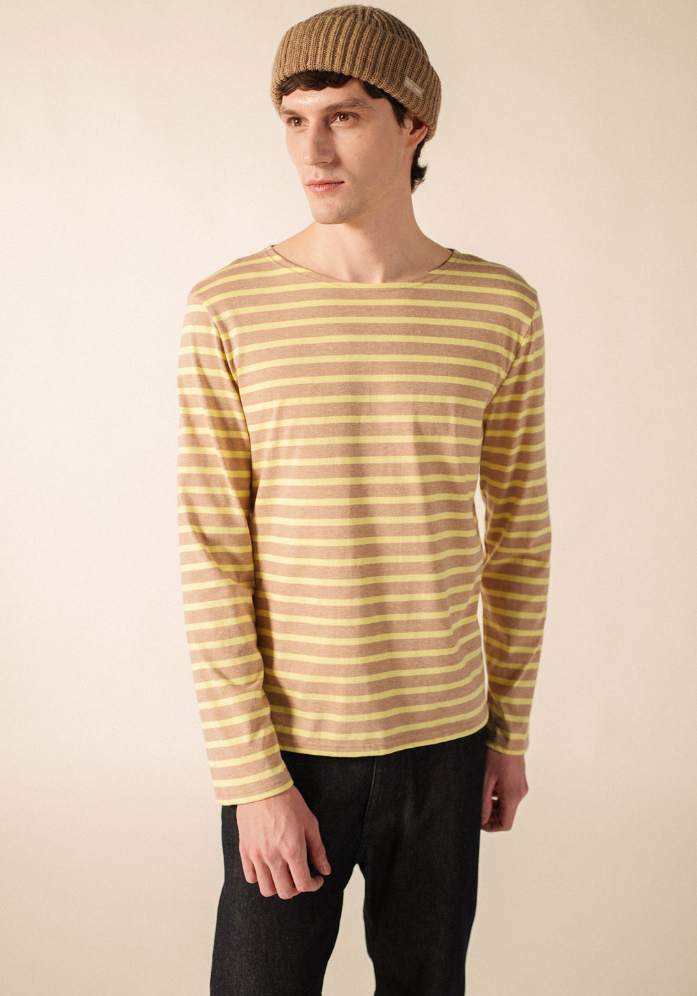 Marinière Minquiers (BEIGE CHINE/AUBE)